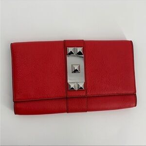 Vince Camuto Snap Front Leather Clutch
